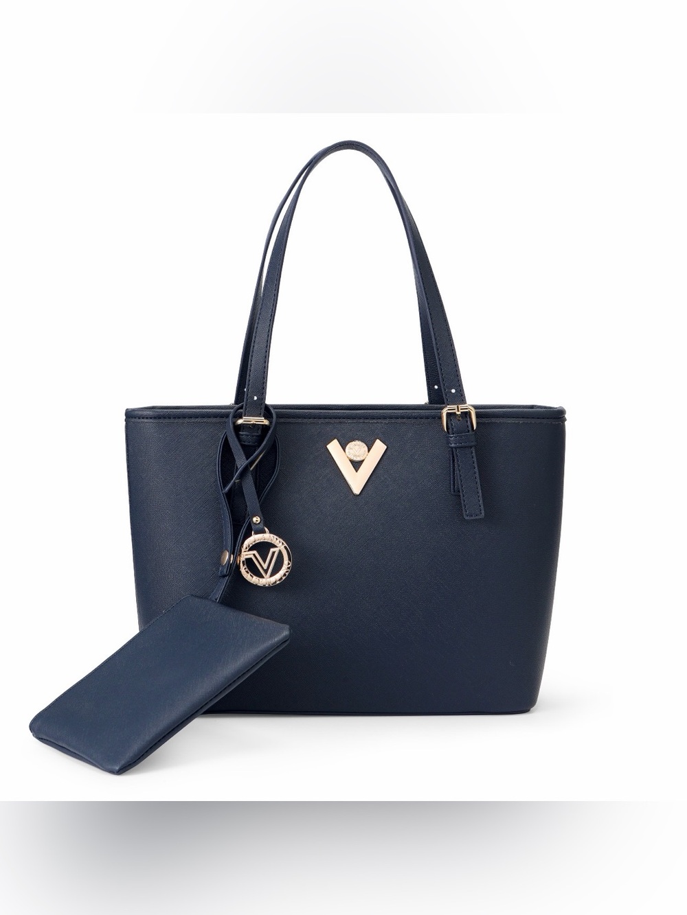 Valentino Orlandi Natalia Navy Tote